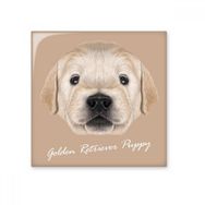 Dıythinker Eğitimli Golden Retriever Yavru Köpek Hayvan 10x10 cm Seramik Karo
