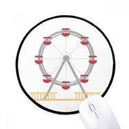 Dıythinker Eğlence Parkı Renkli Dönme Dolap Desen Yuvarlak Kaymaz Mouse Pad
