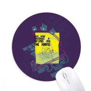 Dıythinker Eğlence Parkı Tesisleri Tekerlekli Bardak Altlığı Baskılı Yuvarlak Kaymaz Kauçuk Mouse Pad