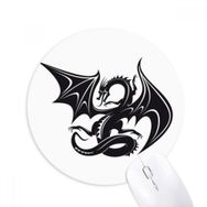 Dıythinker Ejderha animaux Sanat Tahıl Silüeti Baskılı Yuvarlak Kaymaz Kauçuk Mouse Pad