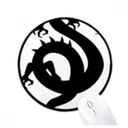 Dıythinker Ejderha Siluet Çin Desen Yuvarlak Kaymaz Mouse Pad