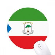 Dıythinker Ekvator Gine Ulusal Bayrağı Afrika Ülke Baskılı Yuvarlak Kaymaz Kauçuk Mouse Pad