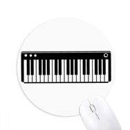 Dıythinker Elektrikli Piyano Müzik Canlılığı Sesler Baskılı Yuvarlak Kaymaz Kauçuk Mouse Pad