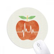 Dıythinker Elektrokardiyogram Kalp Tasarım Desen Baskılı Yuvarlak Kaymaz Kauçuk Mouse Pad