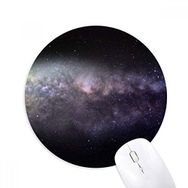 Dıythinker Eliptik Kozmik Nebula Evren Desenli Baskılı Yuvarlak Kaymaz Kauçuk Mouse Pad