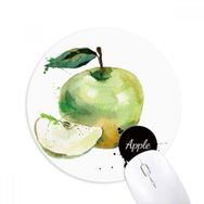 Dıythinker Elma Suluboya Meyve Lezzetli Sağlık Baskılı Yuvarlak Kaymaz Kauçuk Mouse Pad