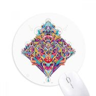 Dıythinker Elmas Kartları Geometrik Desen Baskılı Yuvarlak Kaymaz Kauçuk Mouse Pad