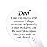 Dıythinker Encouraging Dad Festival Baskılı Yuvarlak Kaymaz Kauçuk Mouse Pad
