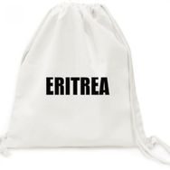 Dıythinker Eritre Ülke Adı Siyah Kanvas İpli Sırt Çantası
