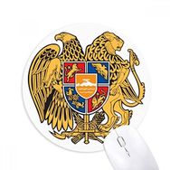 Dıythinker Erivan Ermenistan Ulusal Amblem Baskılı Yuvarlak Kaymaz Kauçuk Mouse Pad