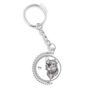 Diythinker Erkek Boya Koşusu Köpek Arkadaş Şirketi Döndürülebilir Çok Renkli 3x9 cm Anahtarlık