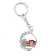 Diythinker Erkek Britanya İngiltere Londra Mimarisi Resim Döndürülebilir Çok Renkli 3x9 cm Anahtarlık