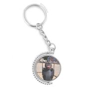 Diythinker Erkek Bulldog Evcil Hayvan Fotoğrafçılığı Resim Döndürülebilir Çok Renkli 3x9 cm Anahtarlık