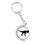 Diythinker Erkek Dinozor Siyah Kemikler Kalıp Döndürülebilir Çok Renkli 3x9 cm Anahtarlık