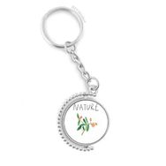 Diythinker Erkek Doğal Bitkiler Soloisland Resim Döndürülebilir Çok Renkli 3x9 cm Anahtarlık
