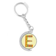 Diythinker Erkek E Alfabe Çilek Meyve Sevimli Desen Döndürülebilir Çok Renkli 3x9 cm Anahtarlık