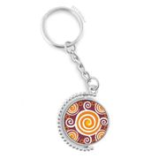 Diythinker Erkek Hacim Meksika Totems Antik Medeniyet Çizimi Döndürülebilir Çok Renkli 3x9 cm Anahtarlık