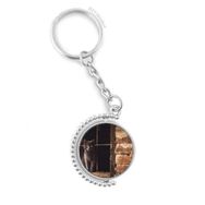 Diythinker Erkek Hayvan Köşe Kedi Fotoğraf Resim Döndürülebilir Çok Renkli 3x9 cm Anahtarlık