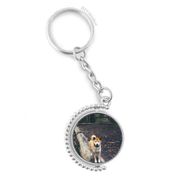 Diythinker Erkek Japon Köpek Evcil Hayvan Resim Döndürülebilir Çok Renkli 3x9 cm Anahtarlık