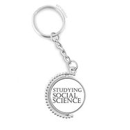 Diythinker Erkek Kısa Cümle Eğitimi Sosyal Bilim Döndürülebilir Çok Renkli 3x9 cm Anahtarlık