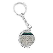 Diythinker Erkek Kumaş Keten Örgü Gri Soyut Döndürülebilir Çok Renkli 3x9 cm Anahtarlık