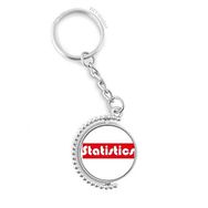 Diythinker Erkek Kursu ve Büyük İstatistikler Kırmızı Döndürülebilir Çok Renkli 3x9 cm Anahtarlık