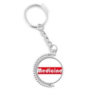 Diythinker Erkek Kursu ve Büyük Tıp Kırmızı Döndürülebilir Çok Renkli 3x9 cm Anahtarlık