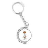 Diythinker Erkek Mısır Mumya Horus Köpek Şapkası Döndürülebilir Çok Renkli 3x9 cm Anahtarlık