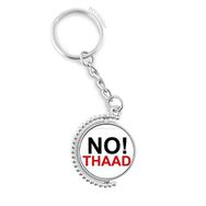 Diythinker Erkek No THAAD Against THAAD Pasifizm Döndürülebilir Çok Renkli 3x9 cm Anahtarlık