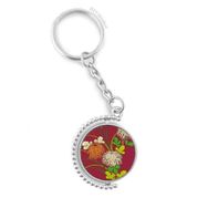 Diythinker Erkek Resim Japon Kültürü Sonbahar Döndürülebilir Çok Renkli 3x9 cm Anahtarlık