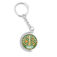 Diythinker Erkek Saksı Bitki Meksika Totemler Antik Medeniyet Döndürülebilir Çok Renkli 3x9 cm Anahtarlık