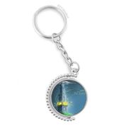 Diythinker Erkek Sessiz Gece Deniz Feneri Fuying Resim Döndürülebilir Çok Renkli 3x9 cm Anahtarlık