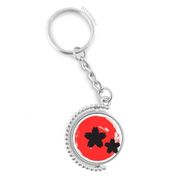 Diythinker Erkek Soyut Fırça Boyama Japonya Döndürülebilir Çok Renkli 3x9 cm Anahtarlık