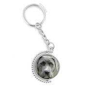 Diythinker Erkek Yakışıklı Köpek Hayvan Resim Döndürülebilir Çok Renkli 3x9 cm Anahtarlık