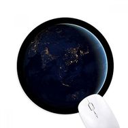 Dıythinker Evren Uzay Mavi Gezegen Dünya Baskılı Yuvarlak Kaymaz Kauçuk Mouse Pad