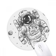 Dıythinker Evren Uzaylı Canavar Astronot Baskılı Yuvarlak Kaymaz Kauçuk Mouse Pad