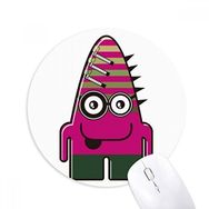 Dıythinker Evren Uzaylı Canavar Pembe Canavar Baskılı Yuvarlak Kaymaz Kauçuk Mouse Pad