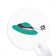 Dıythinker Evren Uzaylı Canavar UFO Baskılı Yuvarlak Kaymaz Kauçuk Mouse Pad