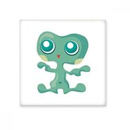 Dıythinker Evren Uzaylı Canavar Yeşil Uzaylı 10x10 cm Seramik Karo