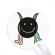 Dıythinker Evren ve Uzaylı Gülümseyen Canavar Baskılı Yuvarlak Kaymaz Kauçuk Mouse Pad