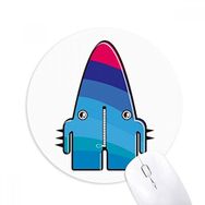 Dıythinker Evren ve Uzaylı Mavi Canavar Baskılı Yuvarlak Kaymaz Kauçuk Mouse Pad