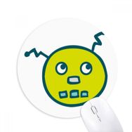 Dıythinker Evren ve Uzaylı Robot Baskılı Yuvarlak Kaymaz Kauçuk Mouse Pad