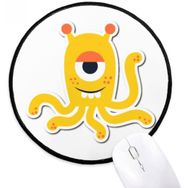 Dıythinker Evren ve Uzaylı Sarı Canavar Yuvarlak Kaymaz Mouse Pad