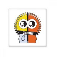 Dıythinker Evren ve Uzaylı Üç Renkli Uzaylı 10x10 cm Seramik Karo
