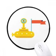Dıythinker Evren ve Uzaylı Uzay Gemisi Yuvarlak Kaymaz Mouse Pad