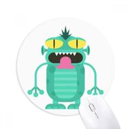 Dıythinker Evren ve Uzaylı Yaratık Baskılı Yuvarlak Kaymaz Kauçuk Mouse Pad