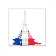 Dıythinker Eyfel Kulesi Paris Fransa Kır Şehir Silüeti 15x15 cm Seramik Karo