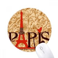 Dıythinker Eyfel Kulesi Paris Fransa Ülke Şehir Kültürü Baskılı Yuvarlak Kaymaz Kauçuk Mouse Pad