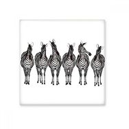 Dıythinker Farklı Aksiyon zebra Hayvan Seramik 10x10 cm Seramik Karo