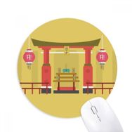 Dıythinker Fener Anma Gateway China Town Baskılı Yuvarlak Kaymaz Kauçuk Mouse Pad